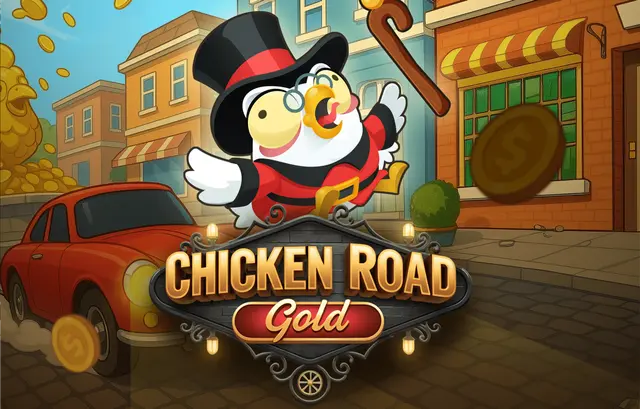 Chicken Road Gold, variante à la présentation visuelle dorée